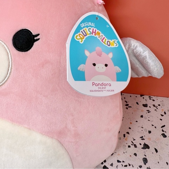 NEW Squishmallows Pandora Pink Pegasus Dream Squad Plush Toy Sz 12” - Picture 3 of 8